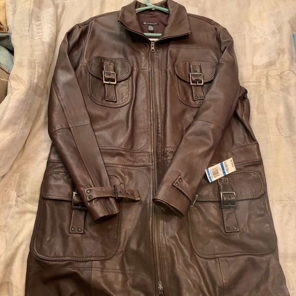 Xl vintage INC 3/4 leather jacket